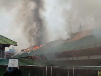 Kebakaran SMKN 3 kota Bengkulu